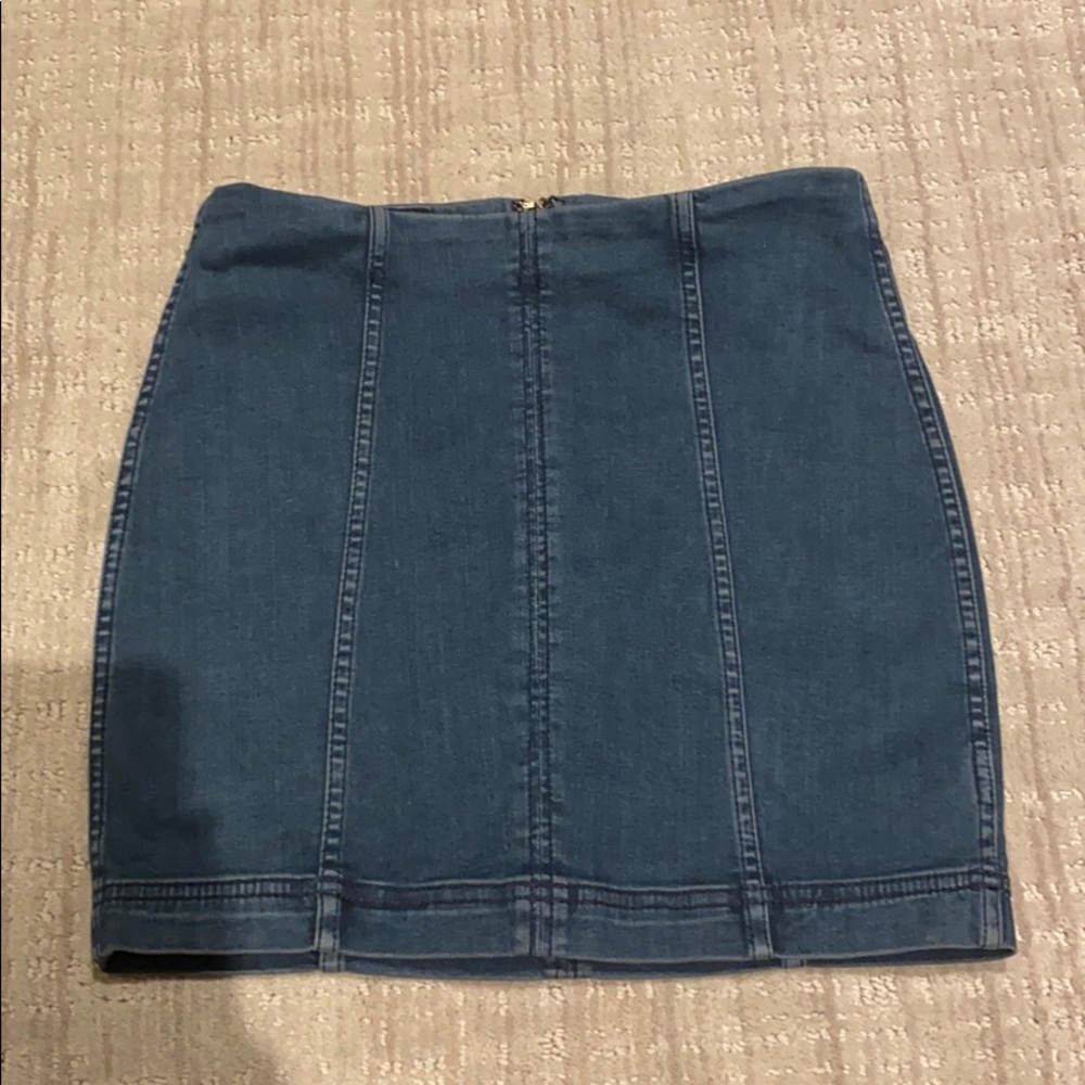 Free people denim skirt